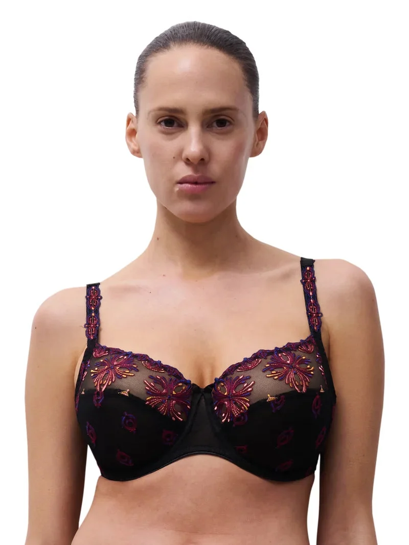 Chantelle – Champs Elysees 3-teiliger BH mit schwarzen Juwelen