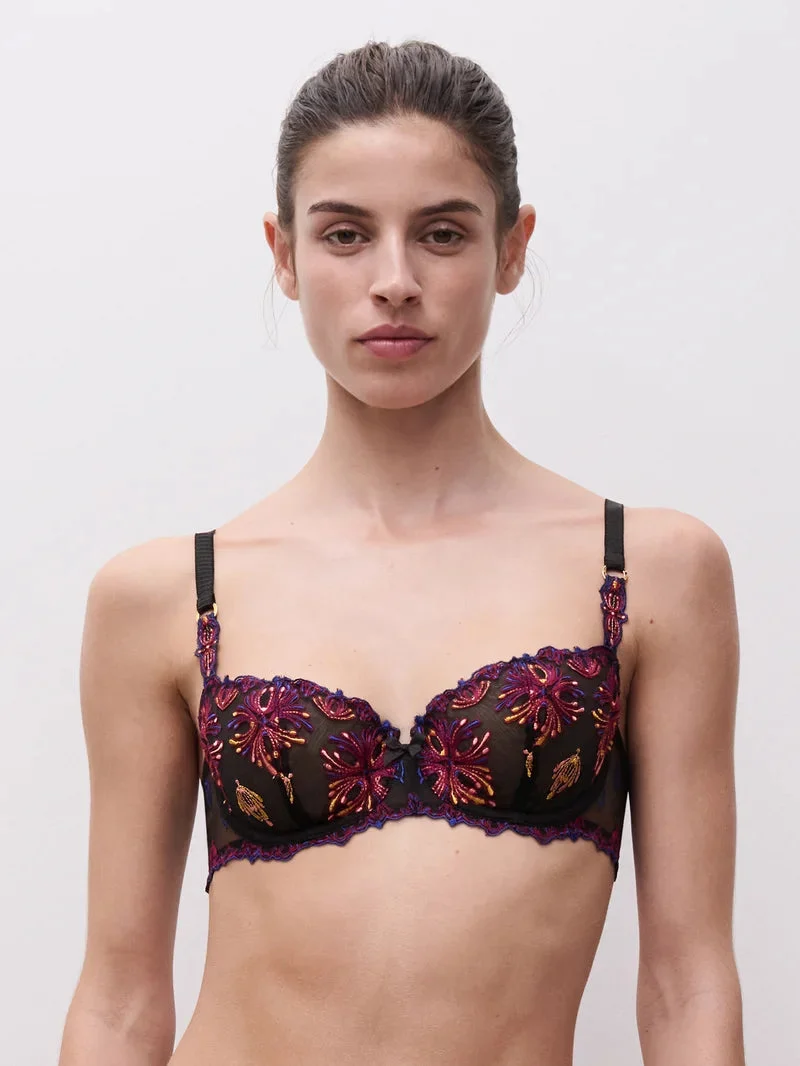 Chantelle – Champs Elysees Balconette-BH mit schwarzen Juwelen