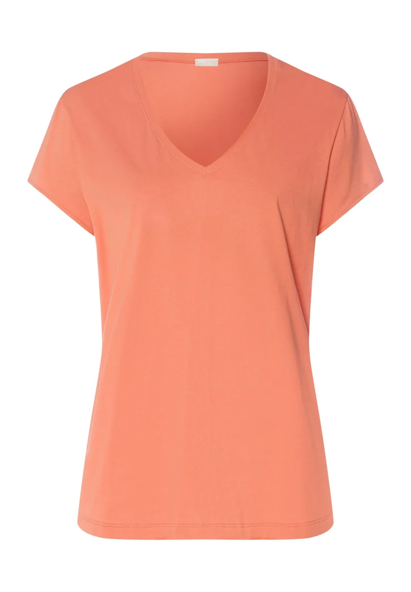 Natural Shirt S/SLV Shirt V-Neck | light carnelian 078256-072288