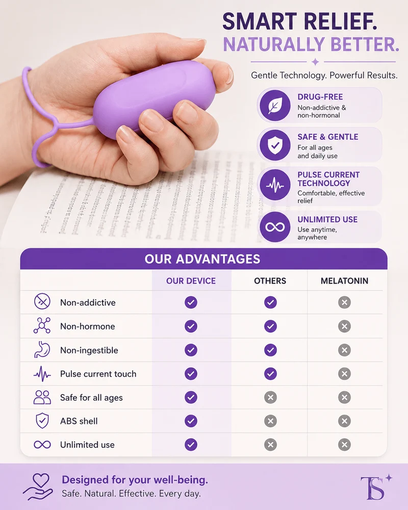 Purple TS Calm™ Hand-Schlafhilfe