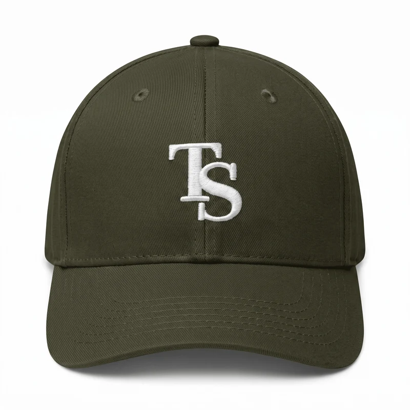 Olive TEASEFASHION Signature Baumwoll-Twill-Kappe