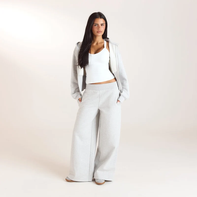 Straight-Leg Joggers - Grey