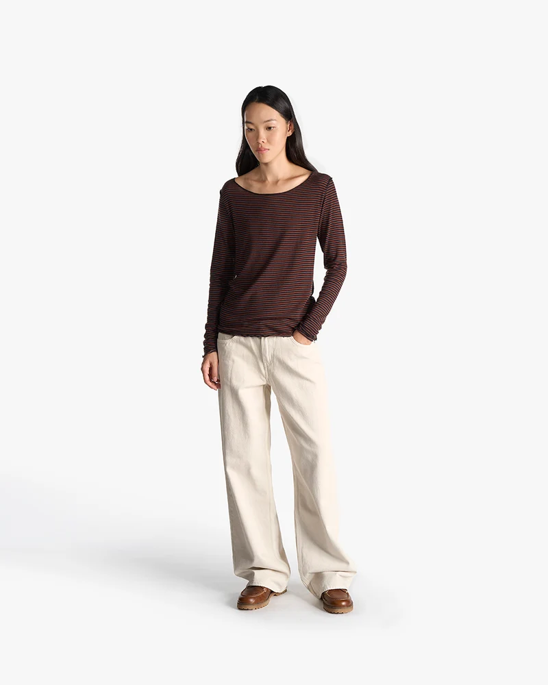 Mischa stripes | Shirt | Lyocell, Wolle