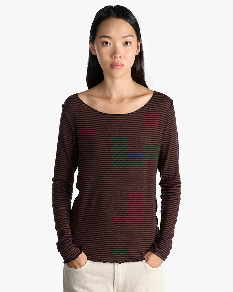 Mischa stripes | Shirt | Lyocell, Wolle