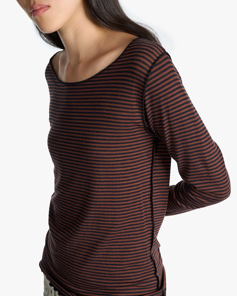 Mischa stripes | Shirt | Lyocell, Wolle