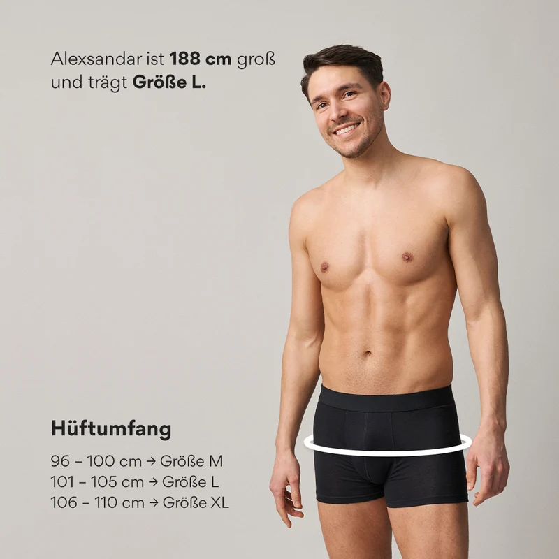 Boxershorts ohne Logo | Blau