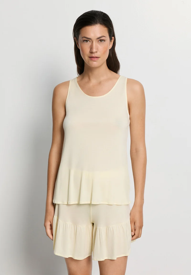 Isabella Sleeveless Short Pyjama | lemon cake 074727-072217