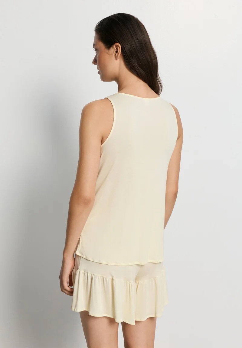 Isabella Sleeveless Short Pyjama | lemon cake 074727-072217