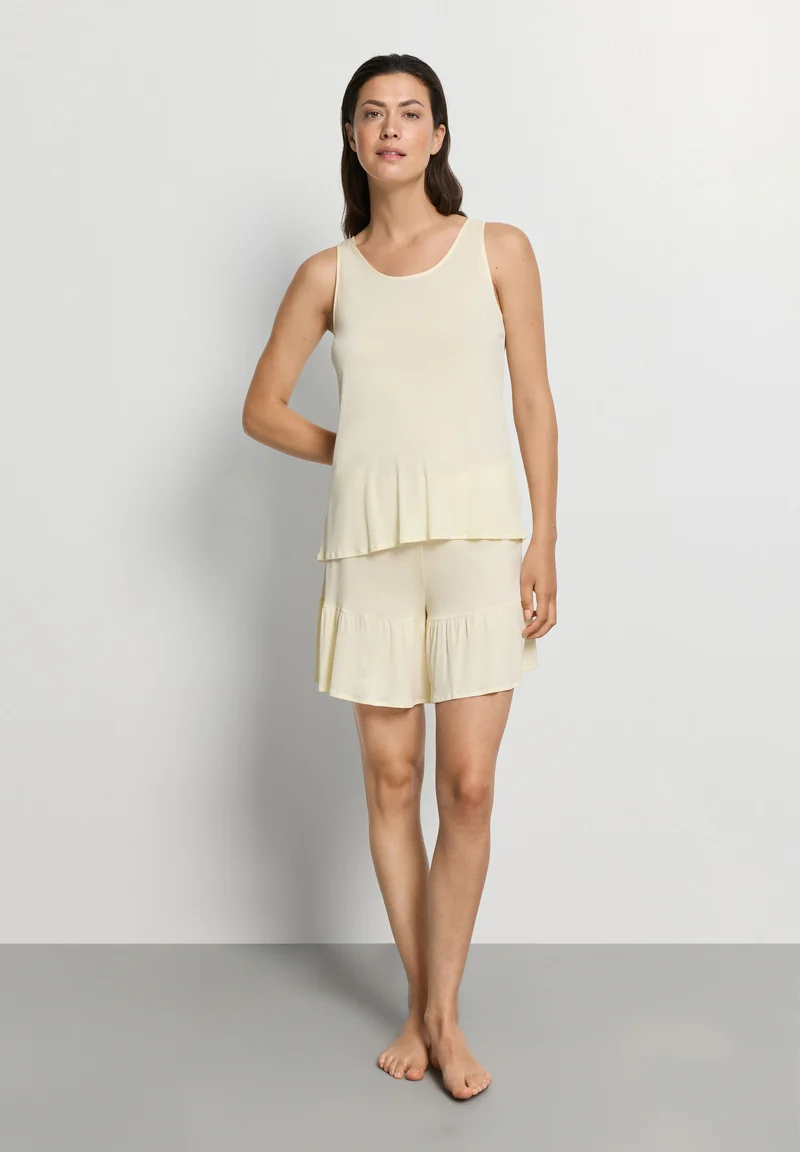 Isabella Sleeveless Short Pyjama | lemon cake 074727-072217