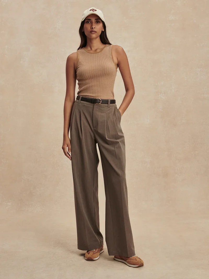 Alysha Wide Leg Pine Bark