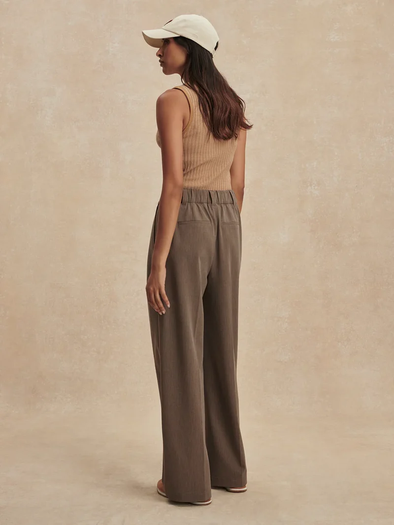 Alysha Wide Leg Pine Bark