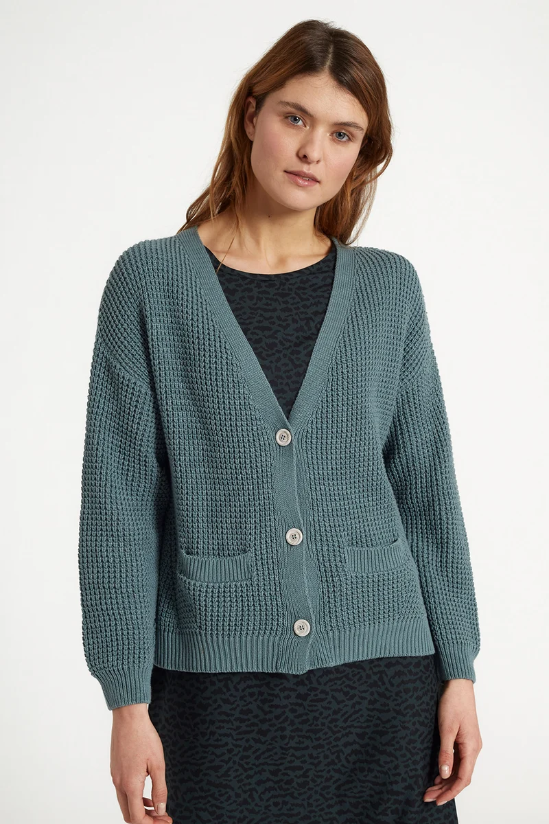 Knit Cardigan aus Bio Baumwolle