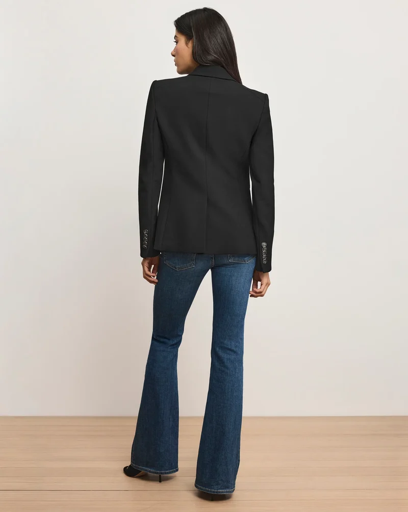Miller Single Breasted Dickey Jacket Black