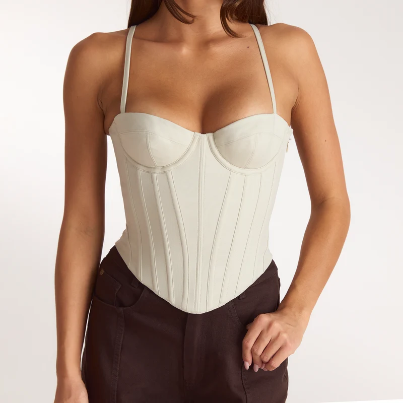 Sculpt Corset Top - Stone