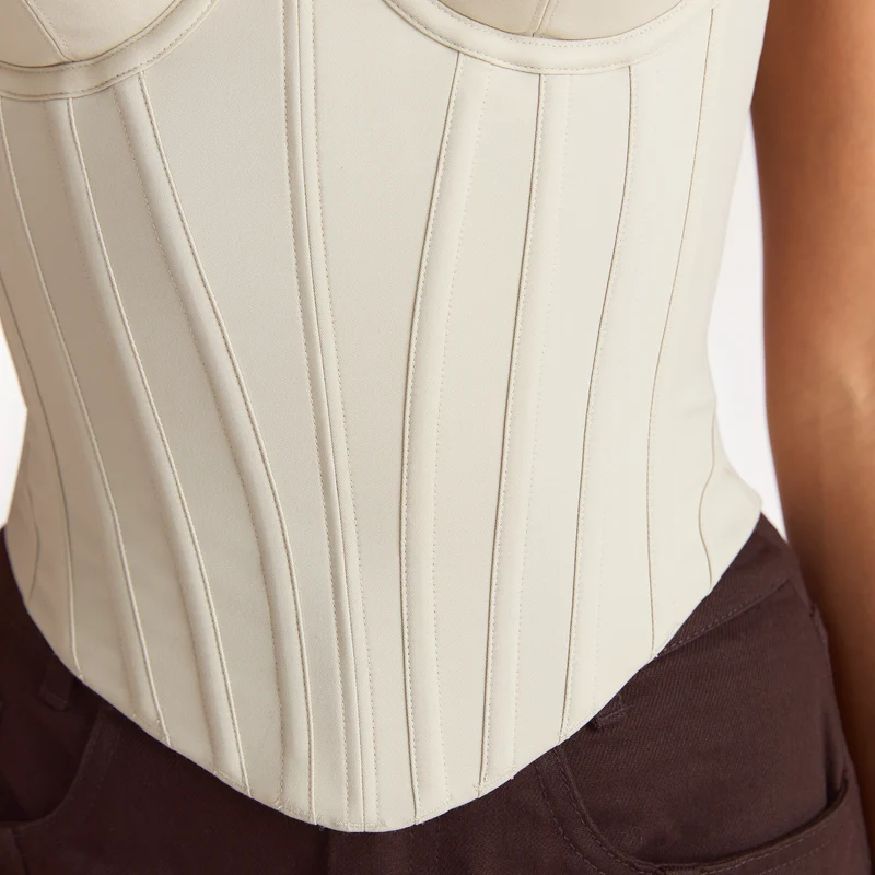Sculpt Corset Top - Stone