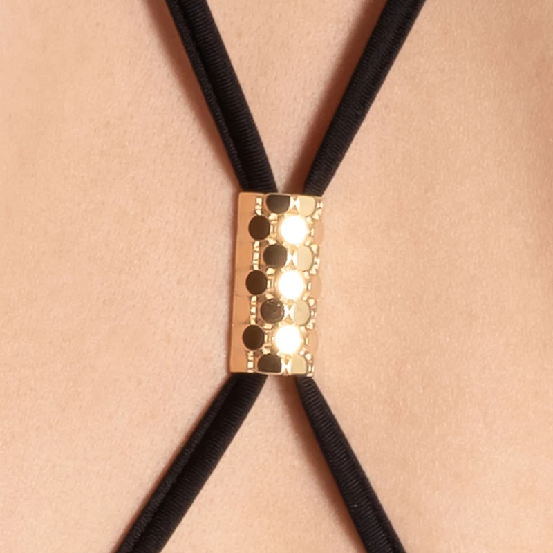String Monokini - Black Body - Schwarz