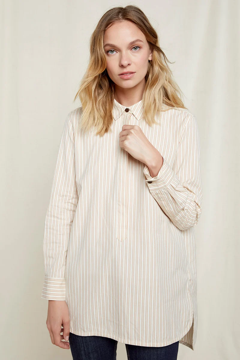 Striped Shirt aus Bio Baumwolle