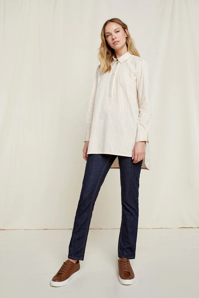 Striped Shirt aus Bio Baumwolle