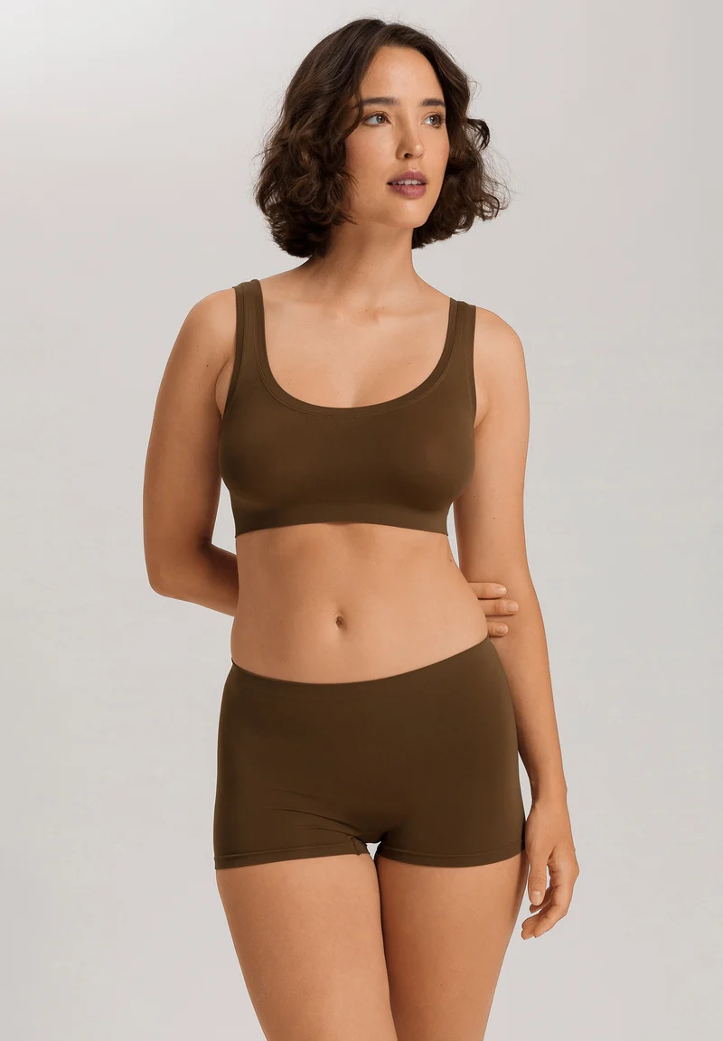 Touch Feeling Crop Top | mochaccino 071810-072757