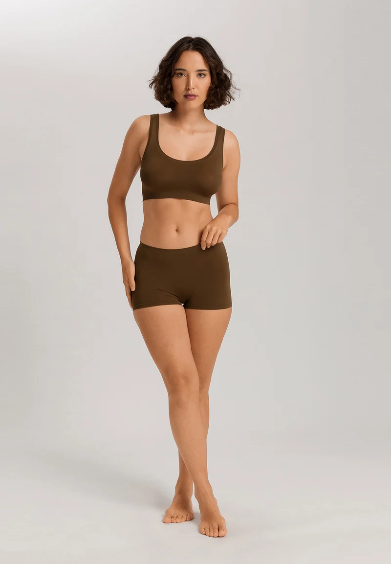 Touch Feeling Crop Top | mochaccino 071810-072757
