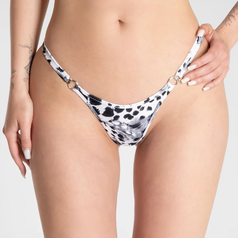 Bikini Snow Leopard Beauty - Scrunch Tanga