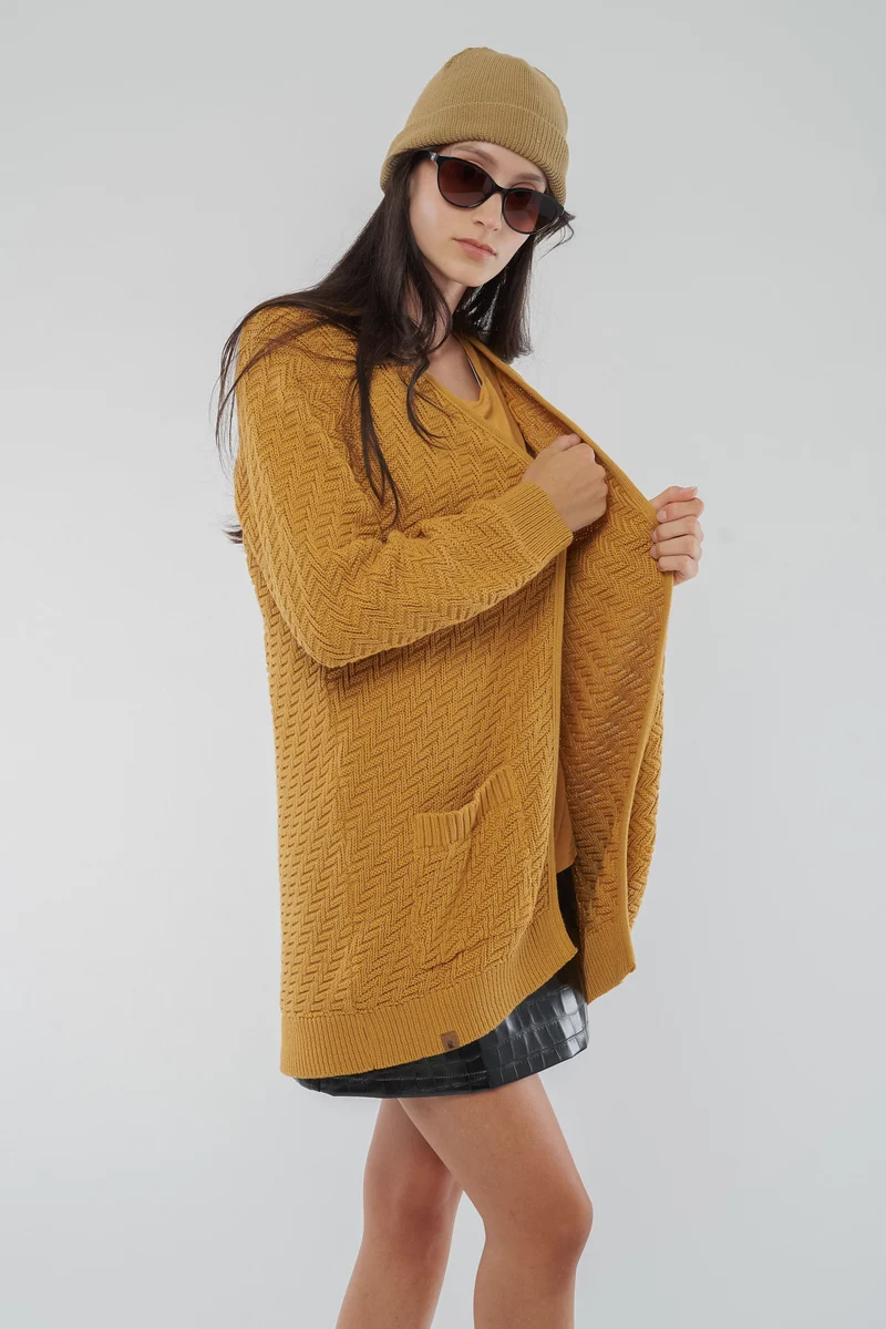 Knit Cardigan aus Bio Baumwolle