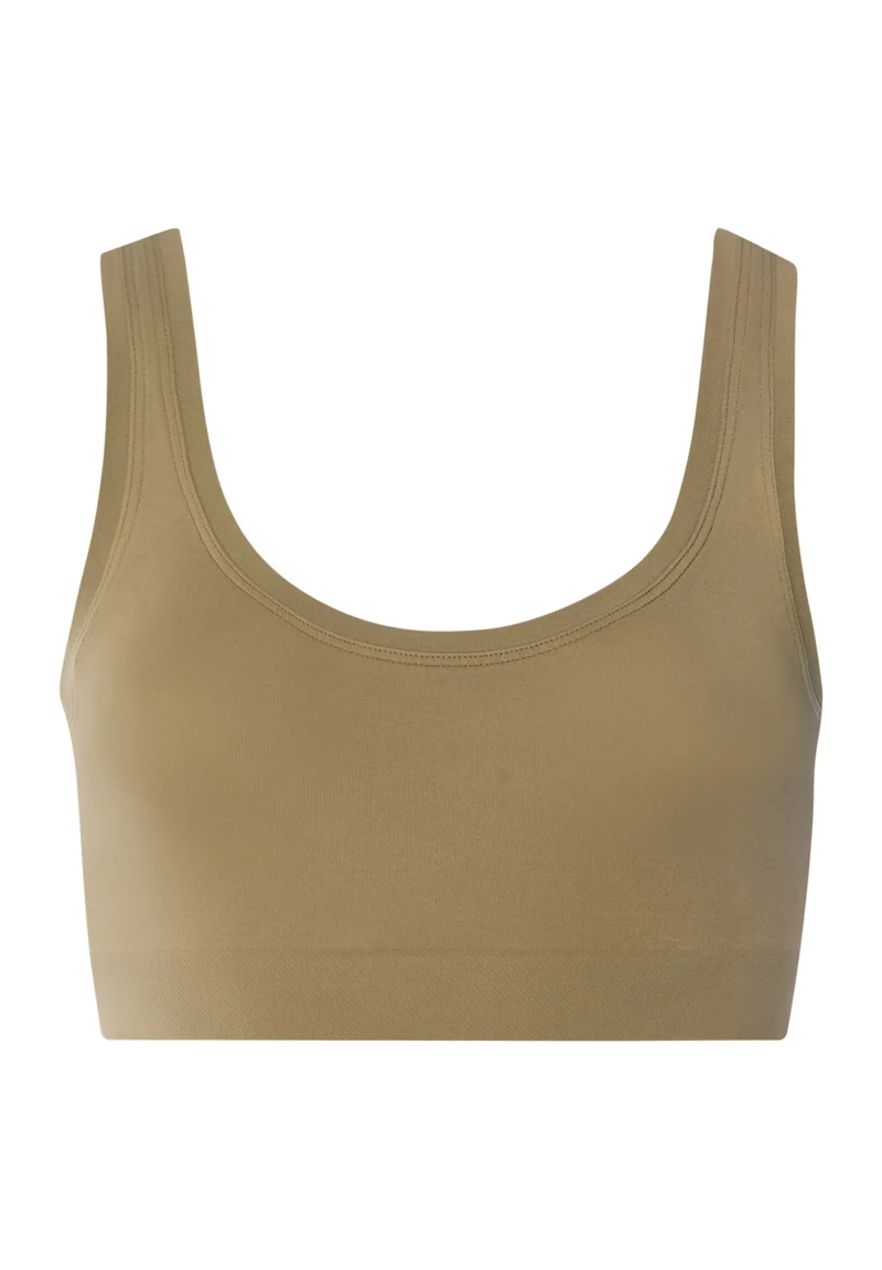 Touch Feeling Crop Top | covert green 071810-072727