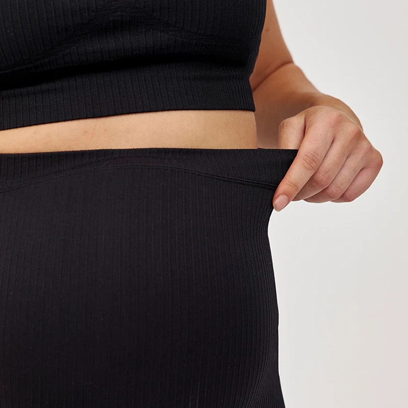 Umstandsshorts Seamless | Schwarz