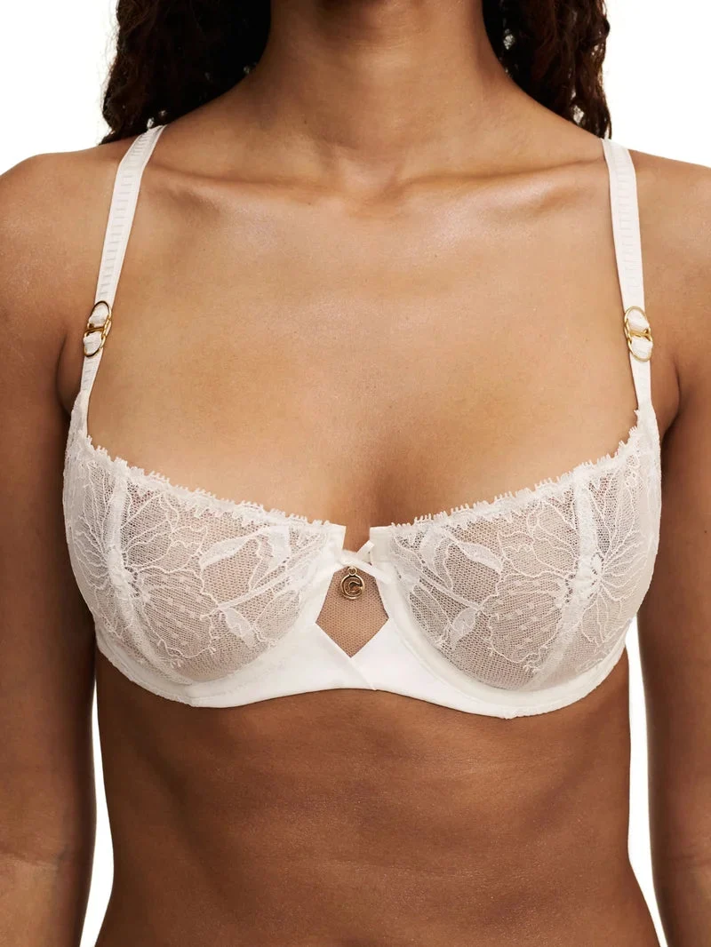 Chantelle – Orchids Half-Cup Balcony Bra Milk