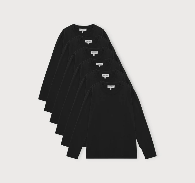 True Boxy Fit Long Sleeve Tee 6-Pack
