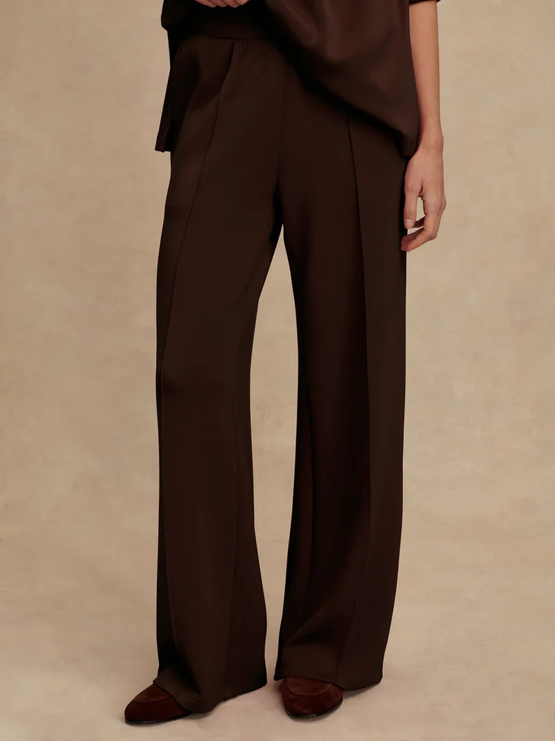 Wide Leg Pant 28" Coffee Bean