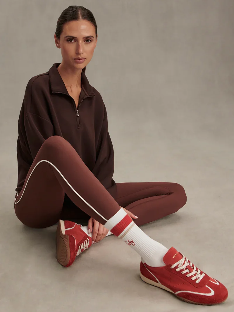 Freesoft Piped Legging Brown Stone