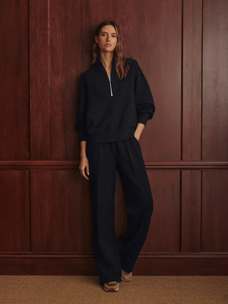 Wide Leg Pant 30" Navy