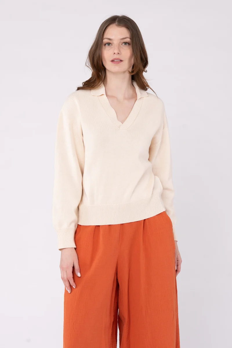 Strickpullover aus Bio Baumwolle
