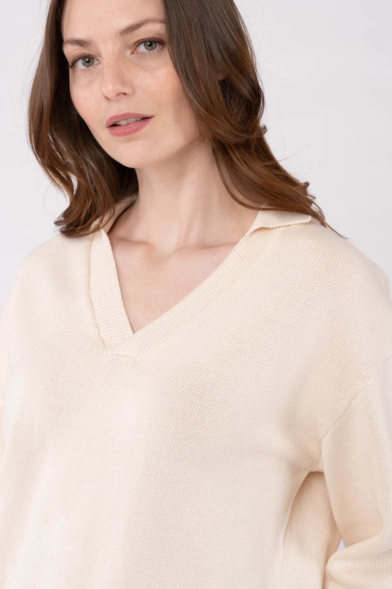 Strickpullover aus Bio Baumwolle