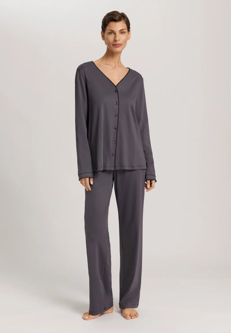 Una L/SLV Pajama | black pearl 074773-072183