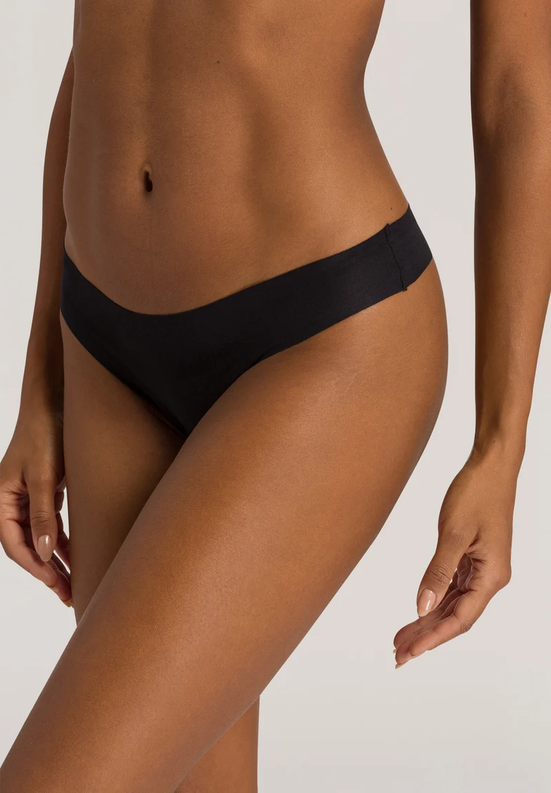 Invisible Cotton Thong | black 071225-070019