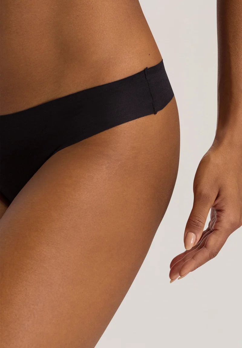 Invisible Cotton Thong | black 071225-070019