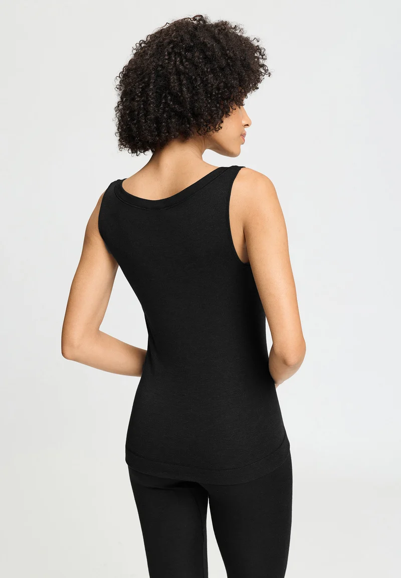 Silk/Cashmere Tank Top | black 071653-070019
