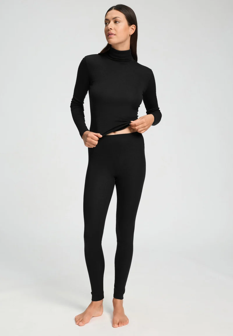 Silk/Cashmere Leggings | black 071652-070019