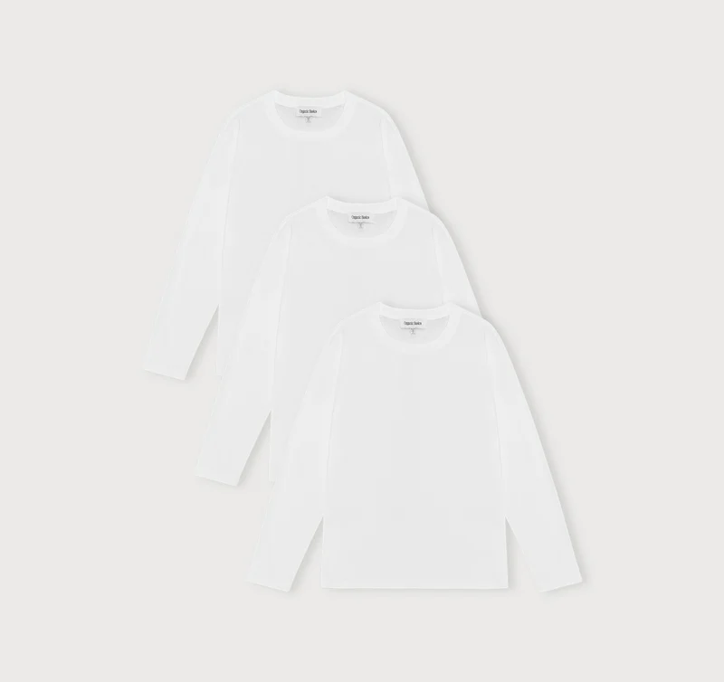 True Heavy Boxy Fit Long Sleeve Tee 3-Pack