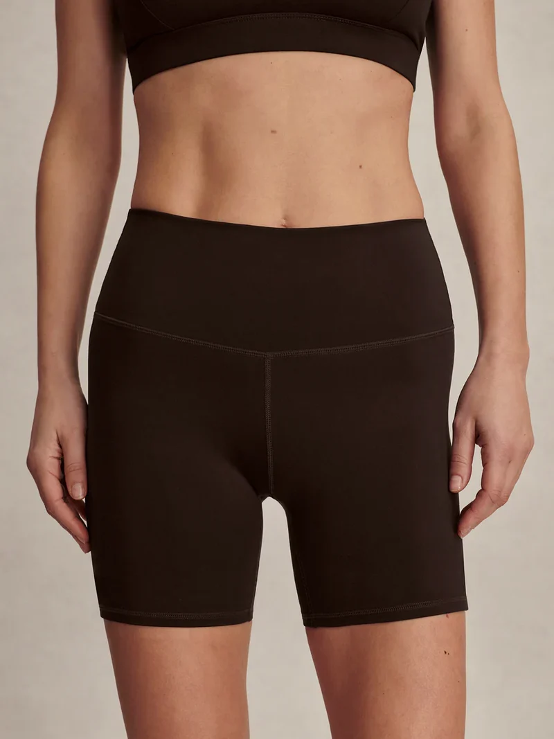 Freesoft High-Rise Short Coffee Bean