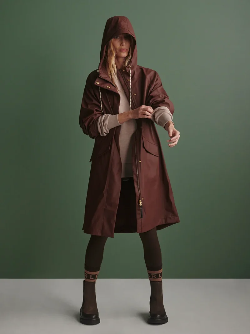 Tovera Raincoat Mahogany