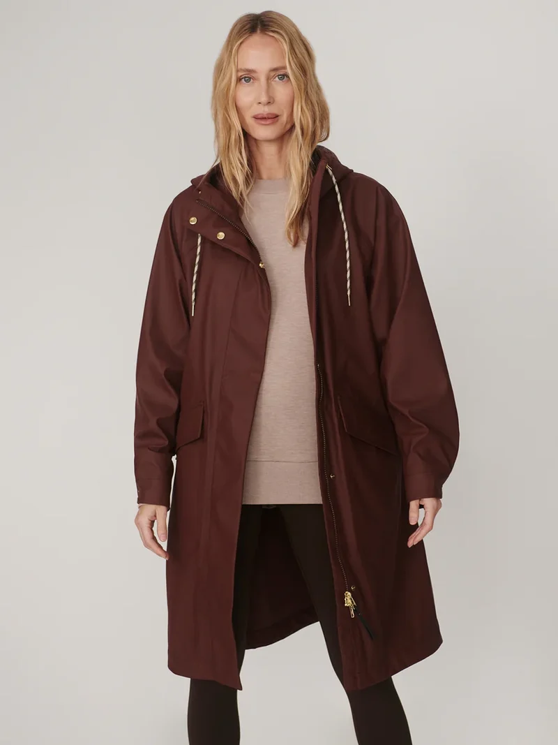 Tovera Raincoat Mahogany