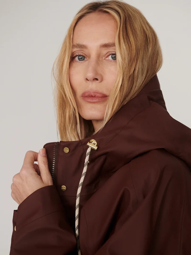 Tovera Raincoat Mahogany