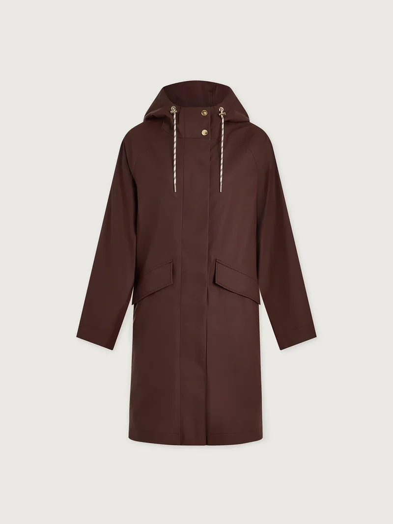 Tovera Raincoat Mahogany