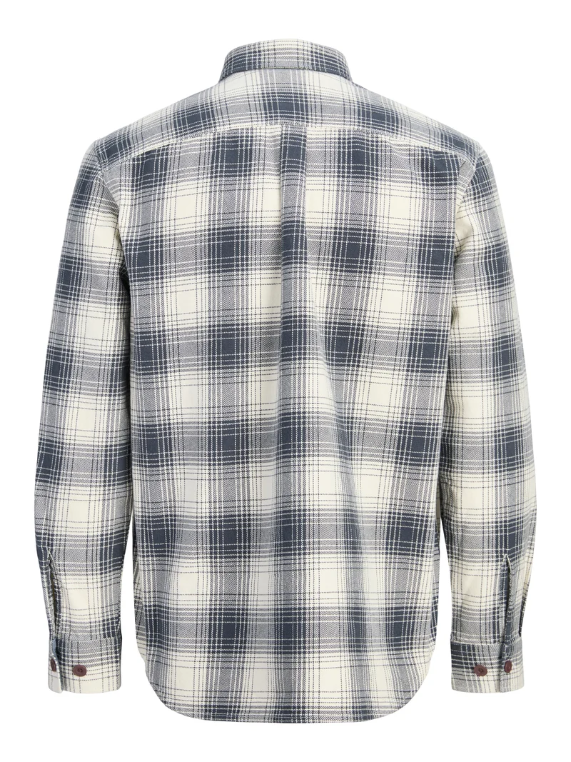 JPRBLUIVY CHECK L/S OVERSHIRT SN