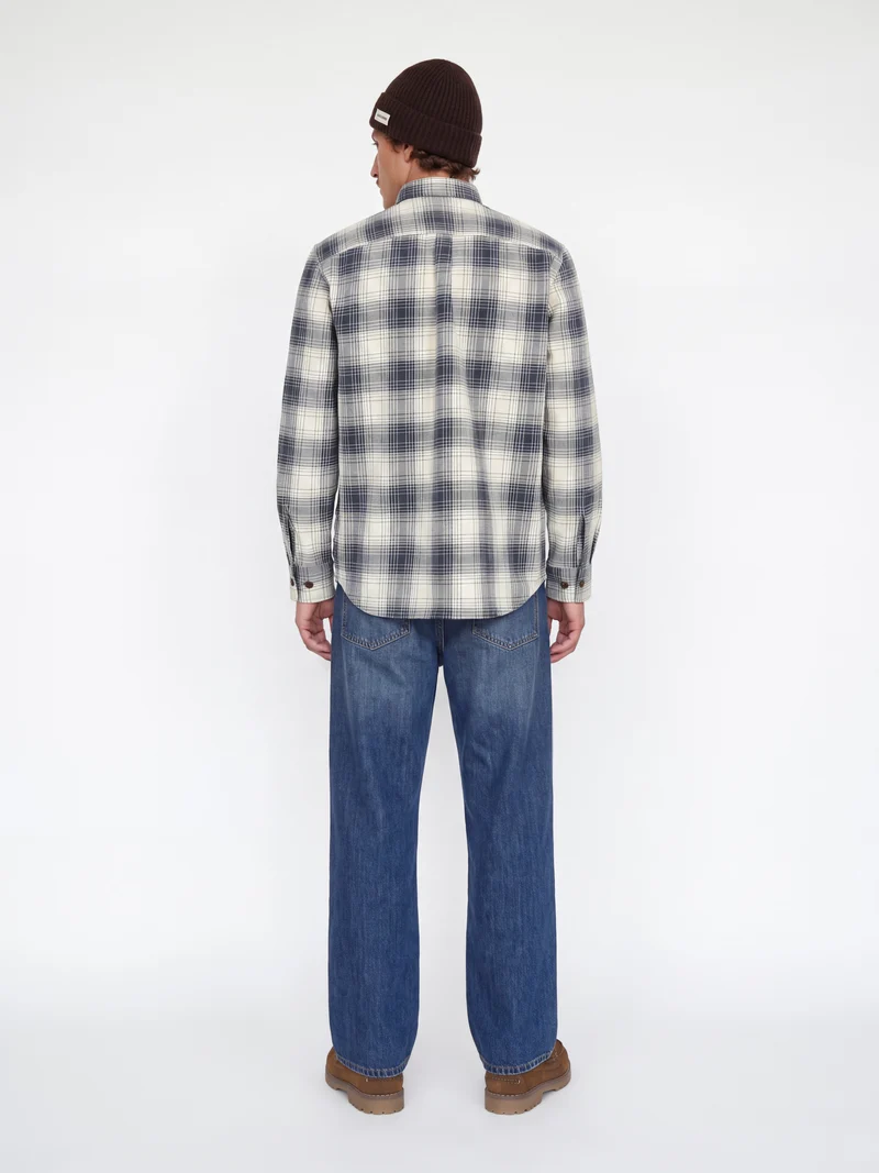 JPRBLUIVY CHECK L/S OVERSHIRT SN