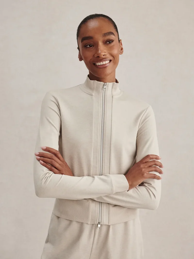 Rufus Zip Through Pebble Marl