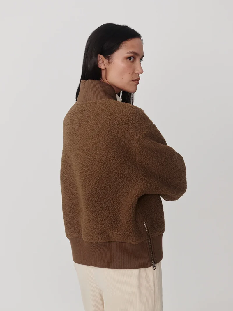 Mumford Half Zip Fleece Teak